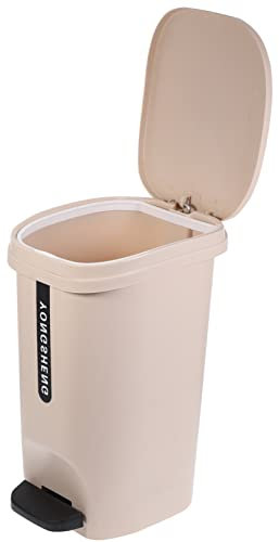 Alipis Poubelle À Pédale 10 L À Ouverture Manuelle Pour Cuisine Salon Salle De Bain