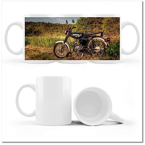 Kaffee Tee Tasse mit Foto schwarz Simson Four 4 Nr. H10098Z_Cup