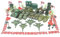 41 Teiliges Mini Soldaten Figuren Spielzeug Set Militärischen Figuren Spielzeugsoldaten aus Plastik Panzer Flugzeuge Flaggen Schlachtfeld Soldatenfiguren Spielzeug Militärspielset für Kinder Jungen