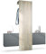 Vladon Garderobe Carlton Set 3, Made in Germany, Wandgarderobe aus Flur-Paneel & 2 Schubladen-Kommoden, Anthrazit matt/Eiche Nordic (157 x 193 x 35 cm)