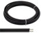 1 Meter Roll Twins 4mm2/6mm2 (12AWG/10AWG) Solar Cable Black Photovoltaic Cable TUV/UL Cable XLPE With UV Approval (Size : 6mm2)