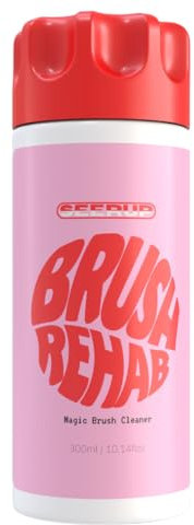 SEERUP Brush Rehab - Makeup Brush Cleaner Liquid Solution- 300ml Unique Formula - Removes Make up, Dead Skin, Bacteria and Dirt from your Makeup Brushes - Vegan, Cruelty-Free, Fast Drying, Easy to Use