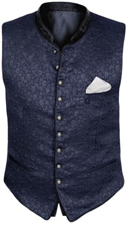 Krüger Herren Trachtenweste kurz, Modell: Juanito, kurzarm, Art.-Nr. 951165-0-0008, 48,
