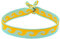 Selfmade Jewelry - Statement Festival Armband Stoff Armband Damen Stoffarmbänder in Pink für Festival Outfit Damen (Welle (Türkis-Orange)