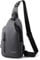 Pangogogo Wasserfest Crossbody Bag Herren|Leichte Kratzfeste Umhängetasche Herren Klein|Multi-Compartment Männerhandtasche für Radfahren, Wandern und Kurztrips (Grau)