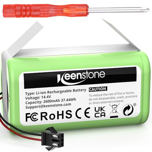 2600mAh Batería de Respuesto para Conga Excellence 1090 990 950 1790, Ecovacs Deebot N79 N79S DN622 RoboVac 11 11S 30 35C y IKOHS Netbot S14 S15