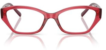 Vogue Brille Damen Vo5608 Katzenauge verschreibungspflichtige Brillenbögen, Transparente Kirsche / Demoolinie, 51 mm