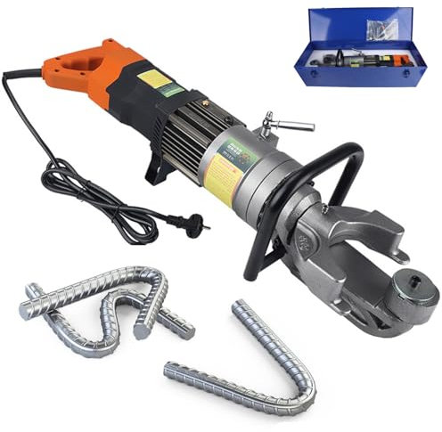 Cintreuse Tube Acier Electrique, Plieuse Électrique pour Barres D'armature 220 V, Machine À Cintrer Les Barres D'armature Hydraulique Cintreuses deBarres D'armature en Béton, Moteur Sans Balais,25mm