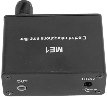 Elektret-Mikrofonverstärker, Einstellbare Verstärkung, Kondensatormikrofon, Kopfhörer-Vorverstärker für Tonprofis