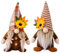 Fiotha 2 Stück Herbstdeko Wichtel, Herbst Wichtel Plüsch, Herbst Wichtel Dekoration, Sonnenblume Elf, Figuren Gesichtslose Puppe Plüsch für Bauernhaus, Urlaub Tisch Weihnachten