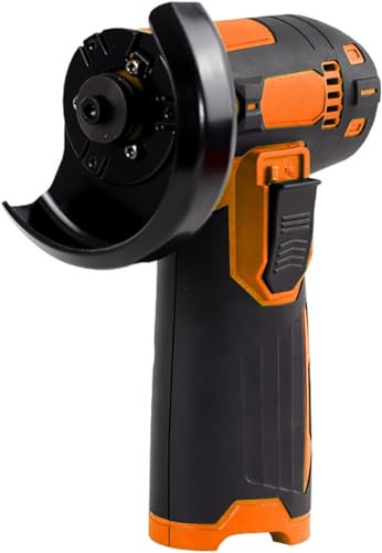 12v Akku-winkelschleifer, 550w 76mm Mini-winkelschleifer, Elektrische Poliermaschine Schleifmaschine Mit 2 Batterien, 6 Trennscheiben, 19500rpm, Zum Schneiden Schleifen Polieren, Orange