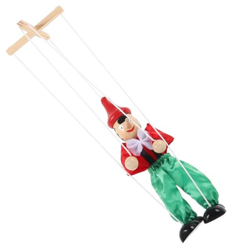 Sosoport Marionetta Artigianale in Legno per Burattini a Colorati Interattivo per dei Burattini per Spettacoli e Giochi Ruolo