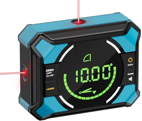 Digital Angle Finder with Laser, 3 in 1 Laser Angle Gauge Inclinometer Tool