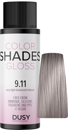 Dusy Color Shades 9.11 hell-hellblond asch intensiv 60ml | erfrischt die bestehende Haarfarbe | ammoniakfreie Gel-Cremetönung