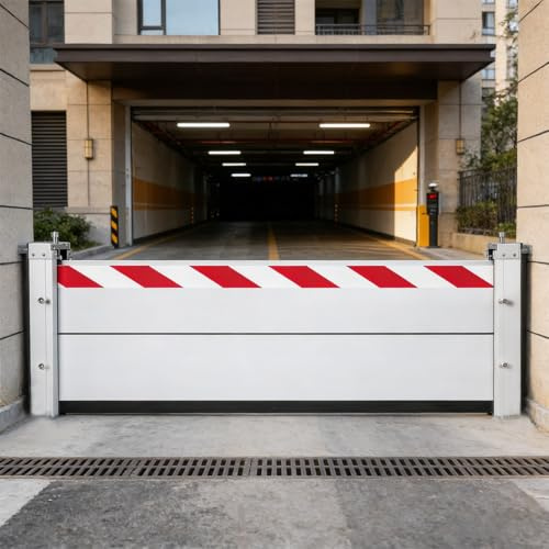 Aluminium-Hochwasserschutz-Barriere H 40CM Hochwasserschutz füR TüRen, Wiederverwendbare Hochwasserschutzbarriere Aus Aluminium, Hochwasserschutz Barriere Garage(95x40cm)