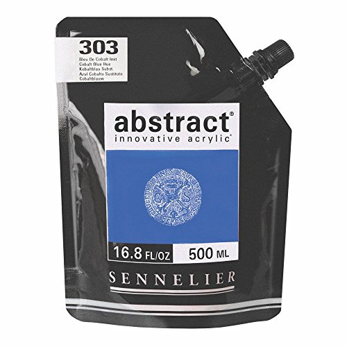 SENNELIER Abstract Acrylic 500ml Pouch, Cobalt Blue, (10-121521-303)