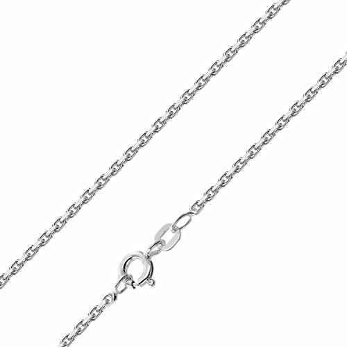 trendor Herren-Halskette 925 Silber Ankerkette Diamantiert 1,6 mm 51122 | modischer Halsschmuck aus echtem Sterlingsilber, zeitlose Geschenkidee