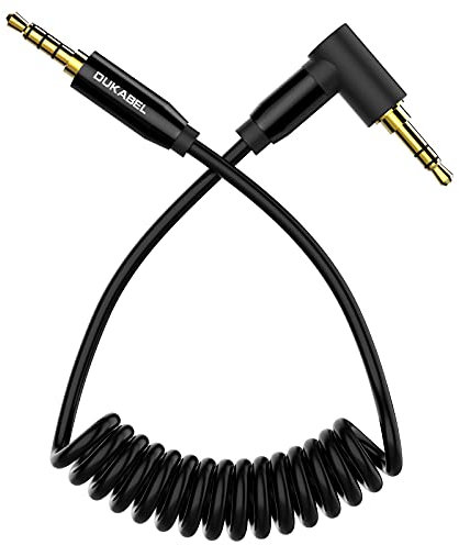DuKabel Câble adaptateur microphone 3,5 mm TRS vers TRRS pour VideoMic Câble 3 pôles mâle vers 4 pôles mâle compatible avec IOS et Android smartphone, ordinateur portable - Top Series 30cm