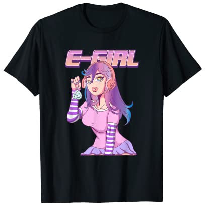 Gamer Gaming E-Girl Kawaii Otaku, japanischer Anime Manga T-Shirt