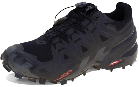 SALOMON Women's Speedcross 6 Sneaker, Black/Black/Phantom, 5 UK