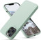 OitiYaa Liquid Silicone Case Compatible with iPhone 13 Pro Case,Full Body Protection,Ultra Slim Shockproof Phone Case with Soft Anti-Scratch Microfiber Lining,6.1 inch, Mint Green