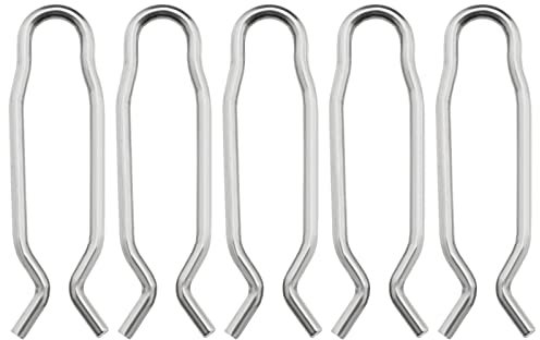 Micro Traders 5PCS Pressure Washer Spring Clamp 50372210 Compatible with Karcher K3 K4 K5 K6 K7 Pressure Washer Hose Pipe 304 Stainless Steel Spring Clip