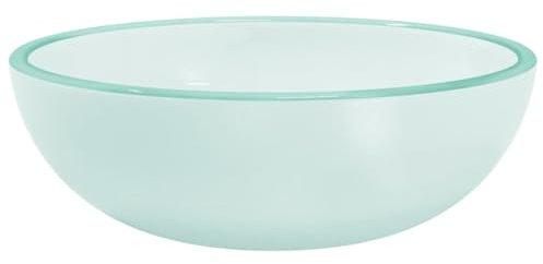 vidaXL Lavabo Baño Cuarto Aseo Fregadero Tocador Maquillaje Muebles Almacenaje Casa Hogar Habitación Adorno Vidrio Templado Esmerilado 35x12 cm