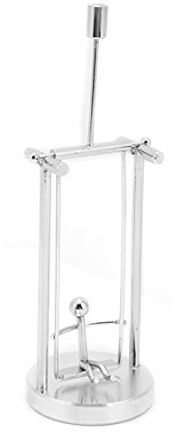 Agatige Newtons Cradle Pendulum Desk Toy, Perpetual Motion Machine, Science Physics Desk Gadgets Mini Balance Toy with Base for Stress Relief, Office Home Decoration