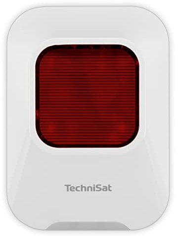 TechniSat TECHNISMART Innensirene - Erweiterung für das TECHNISMART Alarmsystem (Einbruchalarm, 90 dB Lautstärke, rot pulsierendes Licht, kabelloser Batteriebetrieb, einfache Einbindung)