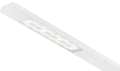 KHG LED-Schreib-Tischleuchte in weiß aus Metall, dimmbar mit Schiebedimmer, USB-Anschluß, Farbwechsel CCT (Weißspektrum) 3.000-5.000 K, 520 lm Lichtleistung, für Arbeitszimmer und Büro