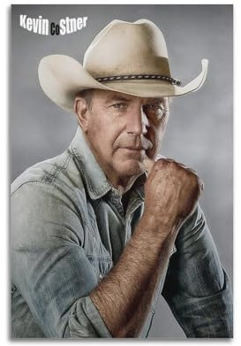 TeDe Der berühmte Filmschauspieler Kevin Costner, dekoratives Gemälde, Druck, Leinwand, Wandkunst, Wohnzimmer, Schlafzimmer, Poster, Gemälde, 20 x 30 cm, ungerahmt