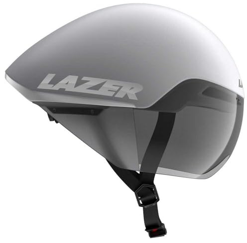 Lazer Unisex Victor KinetiCore Helm, Matte White Silver, (M) 55-59 cm