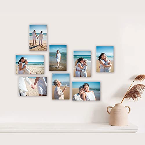 P Pevita [Pack 8] Cuadro personalizado con foto en Metacrilato. Cuadros de 14,8x21cm personalizado impreso en alta definición. Crea regalos personalizados y originales para decorar y regalar.