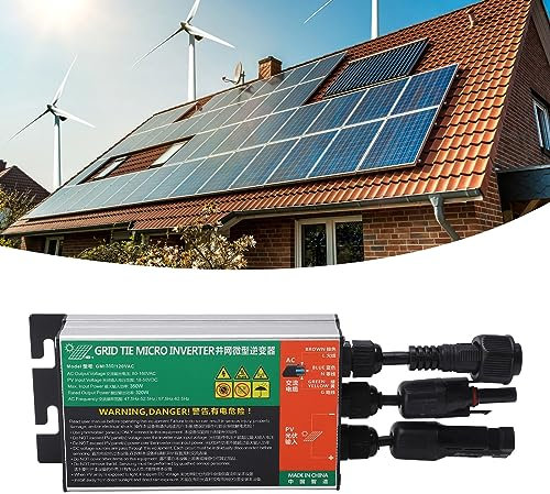 Topyond 350 W GMI Micro Grid Tie Wechselrichter – Reines Sinuswellen-Stromversorgungssystem Für Solarmodule AC220 V, Mini-Solar-Mikro-Wechselrichter