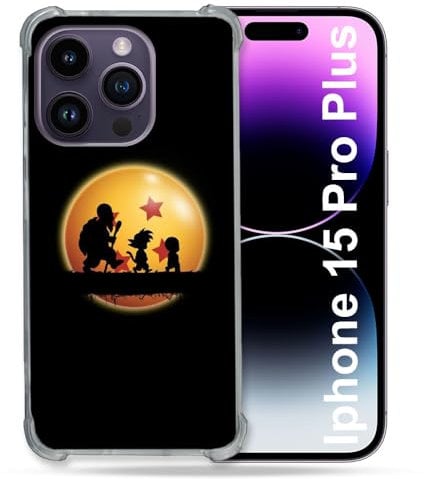 Cokitec Reinforced Case for iPhone 15 Pro Plus (6.7) Manga Dragon Ball Vintage