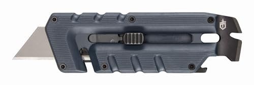 Gerber Outil polyvalent avec 8 fonctions, Prybrid-Utility, Couteau Multifonction, Levier et Coupe Ceinture, Bleu, Acier inoxydable, 1068163