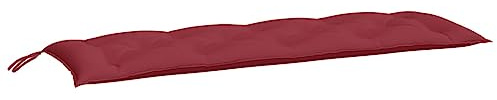 vidaXL Gartenbank-Auflage Weinrot 150x50x7 cm Oxford-Gewebe