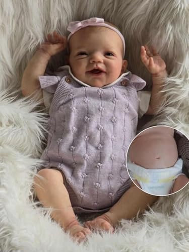 Anano Bambole Reborn Tutta In Silicone Morbide 48CM Bambola Neonato Reborn Femmina Bambolotto Reborns Femmine Silicone Tutto Il Corpo