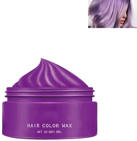 Purple Temporary Hair Colour Cream, Cera temporanea per capelli, viola, cera per capelli viola, colore viola, colore viola, colore per capelli, acconciatura, per uomini, donne, feste, cosplay e