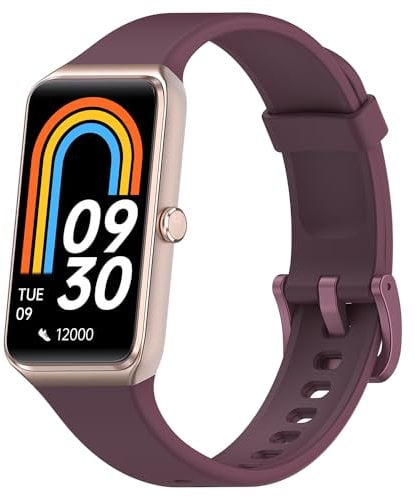 Fitness Tracker, 1,47 Zoll voller Touchscreen, Aktivitätstracker mit Herzfrequenz, Blutsauerstoff, Blutdruck, Schlafmonitor, Fitnessuhr für Damen Herren, Smartwatches für Android und iOS (lila)
