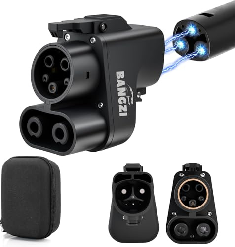 Tesla Supercharger Adapter, NACS zu CCS Adapter [Max 500A, 1000V], Schnellladung Ihres CCS1 EV an Tesla Superchargern, Ladeadapter für Elektrofahrzeuge für Ford, Rivian, GM, Volvo und Polestar EVs