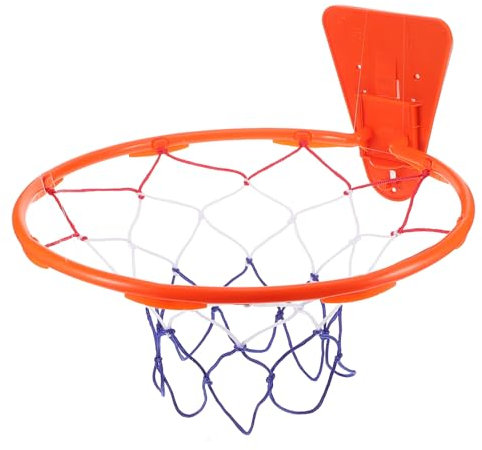 Abaodam Basketballkorb Für Drinnen Kinder Basketballständer Aus Kunststoff Wandmontage Basketballrahmen 34cm Orange Indoor Spielzeug