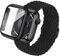 Raradev Correa trenzada 3 en 1 compatible con Apple Watch Series 10 de 42 mm, funda y protector de pantalla, banda elástica de tejido suave y funda protectora con vidrio templado 9H para iWatch Series