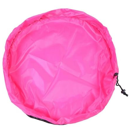 Wisafory Spielzeug Aufbewahrung Sack Aufbewahrungstasche für Spielzeug Kinder Spieldecke Aufräumsack Spielsack Aufbewahrung Teppich Kinderspielzeug Aufbewahrungsbeutel Rose Durchmesser 1.5m