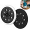 SWAWIS 2 Pièces Plateau de Ponçage Ø123mm Plateau Ponceuse avec 8 Trous Compatible avec Bosch PEX300AE et PEX400AE (Bord Noir + Blanc)
