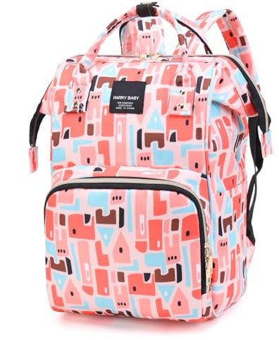 Bestele Zaini Fasciatoio, Borsa Fasciatoio con Tasche Termiche Multifunzione Grande Capacità, Zaino Fasciatoio Unisex per Mamma e Papà con Scomparti