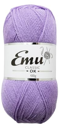 Emu Classic DK Acrylic Yarn 100g Ball 282m, Lilac - 107