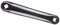 Romet Fahrrad Linke Kurbel 170 mm Aluminium Trekurbel Kurbelarm (Schwarz)