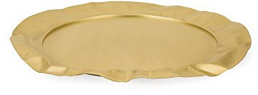 Alessi 90039 BR Foix Vassoio Rotondo, Ottone