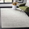 Safavieh Adirondack Collection ADR113C Moderner Ombré-Teppich für Wohnzimmer, Schlafzimmer, quadratisch, Hellgrau/Grau